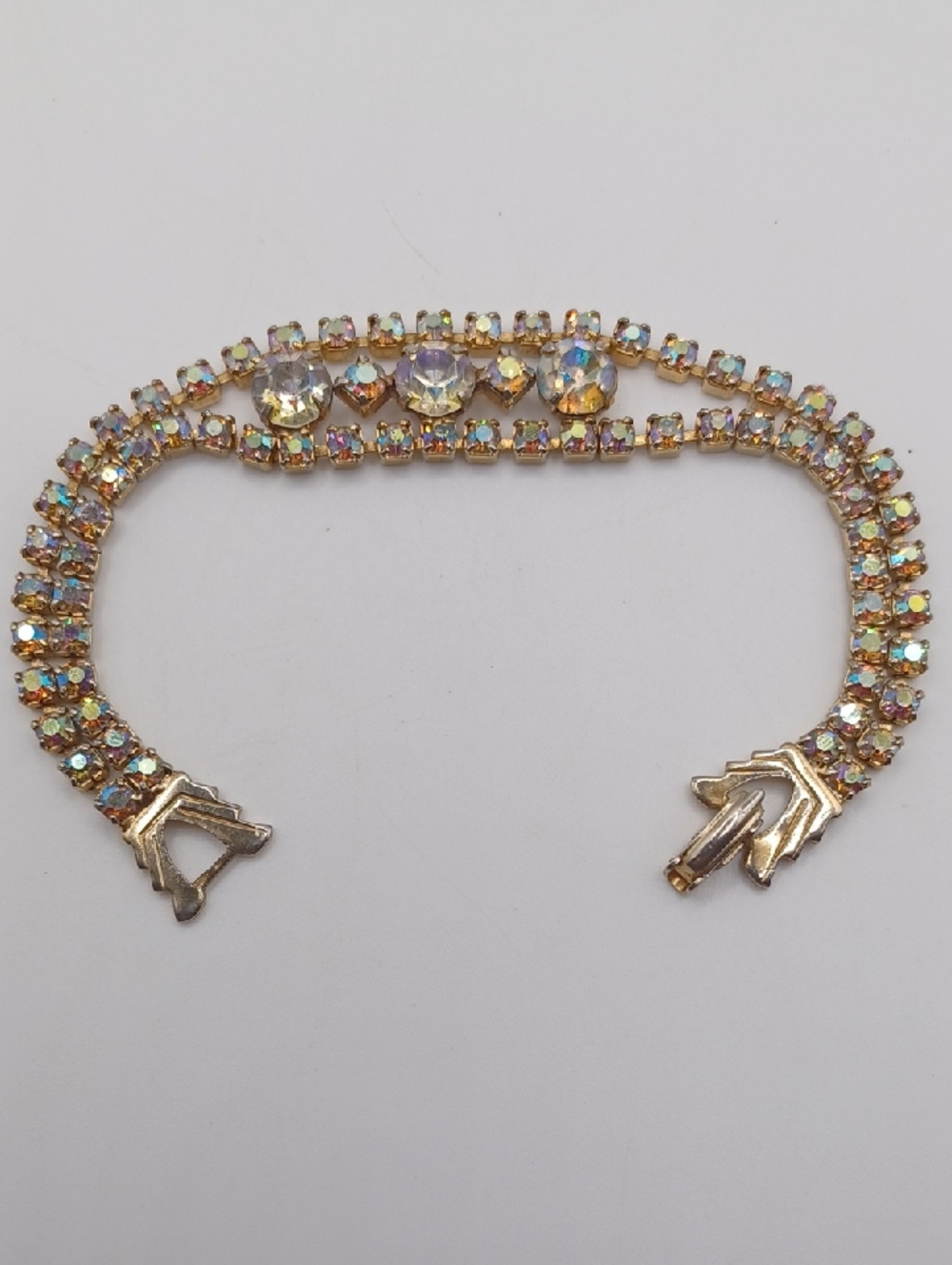 Albert Weiss Gold-Tone Aurora Crystal Tennis Bracelet